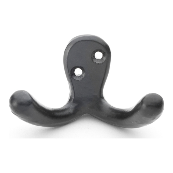 AW773BL • Black • Alexander & Wilks Victorian Double Robe Hook